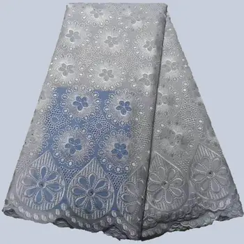 

African Swiss Voile Lace Fabric High Quality African 100% cotton Lace Fabric 2019 New Design Nigerian Cord Lace Fabric XFR02