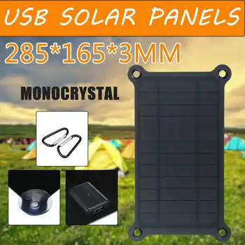 

15W Mobile Phone Solar Charging Board USB Output Port 5V Mono Solar Panel Kit Outdoor Charger Emergency Power With Controller