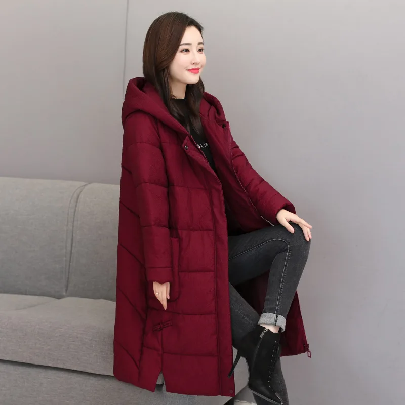 

Cotton-padded Clothes Women's Mid-length 2019 Winter New Style Korean-style Loose-Fit down Jacket Cotton-padded Clothes Fashion