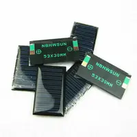 10 pièces/lot 5V 30mA 53X30mm Micro Mini panneau de cellules solaires de petite puissance pour jouet de bricolage, batterie 3.6V cellules solaires lumière solaire commerce chaud 2