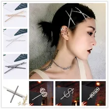 Аксессуары для волос с кристаллами, стразы, заколки для волос с английской буквой X, заколки для волос, заколка для волос, украшение для волос