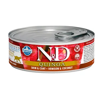 

FARMINA FARMINA CAT N & D QUINOA VENISON & COCONUT adult cats with venison, quinoa and coconut 80g