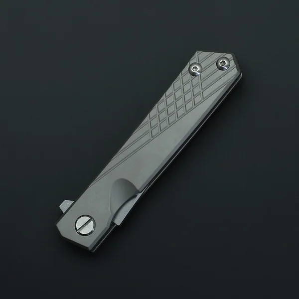 Gray version BEKETEN Открытый тактический складной нож D2 стальное лезвие титановая ручка для кемпинга охоты рыболовные снасти универсальные ножи EDC инструменты - Цвет: Gray version
