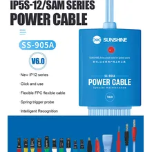  SUNSHINE SS-905A V6.0 Power Supply Test Cable Mobile Phone Repair IP5S~12/SAM Series Boot Activation Test Line Maintenance Cable 