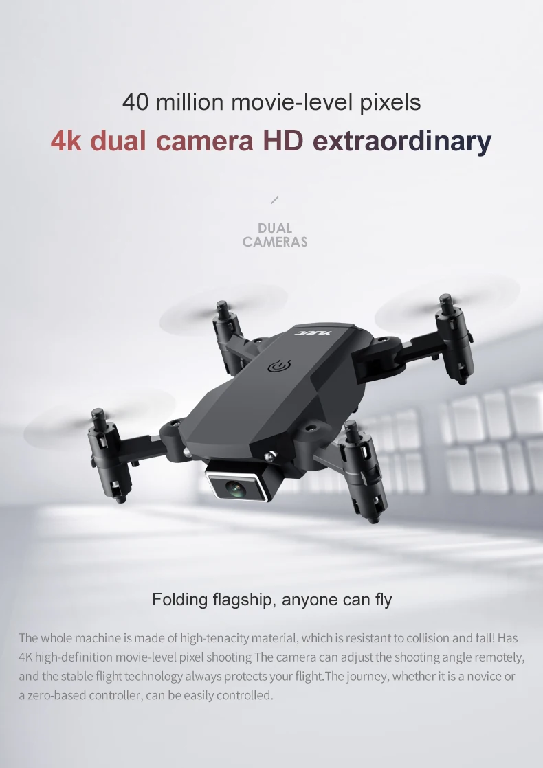 S66 Mini RC Drone With 4K Dual HD Camera