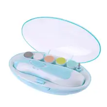 Электрический детский триммер для ногтей, набор ножниц с широким спектром применения, простая безопасная машинка для стрижки ногтей