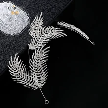 TOPQUEEN HP261 кристалл свадебное украшение на голову украшение для прически невесты аксессуары для волос Свадебные лозы для волос Свадебная заколка
