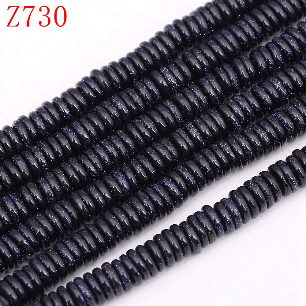 Blue sandstone Круглые опаловые бусины 4 мм* 12 мм бусины из природных кристаллов для изготовления ювелирных изделий лазурит Магнезит Аквамарин подвеска из розового золота бисером - Цвет: Blue sandstone