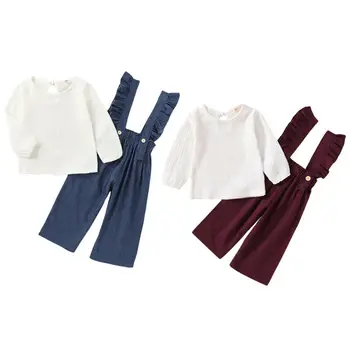 

2Pcs Toddler Kids Baby Girl Clothes Set Long Sleeve T-shirt Tops +Long Pants Outfits