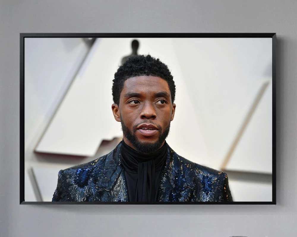 Chadwick Boseman 17 знаменитый актер фильм звезда Шелковые Плакаты и принты искусство на