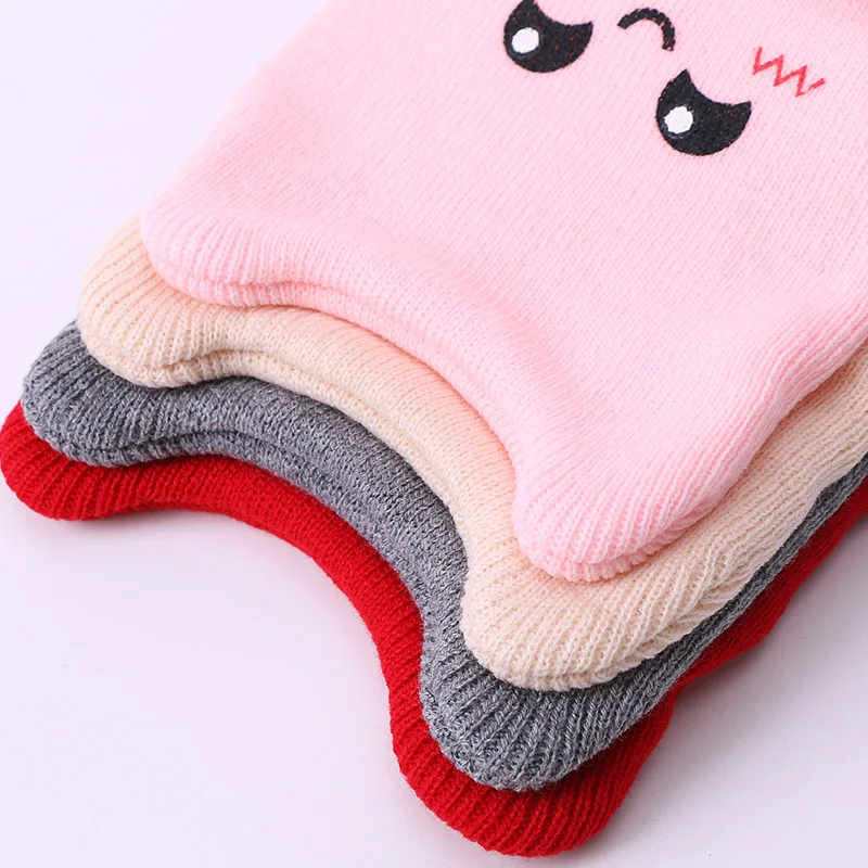 Весна, Осень, Зима, детская шапка, вязаная, одноцветная, Skullies Beanies, хлопковая шапка, милая детская теплая вязаная фетровая шапка для мальчиков и девочек