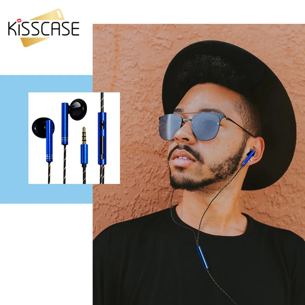 KISSCASE блютуз наушники for xiaomi наушники HiFi стерео наушники-вкладыши наушники проводные Управление басов наушники для iPhone 7 для Xiaomi 3,5 мм Тип c наушники наушники проводные