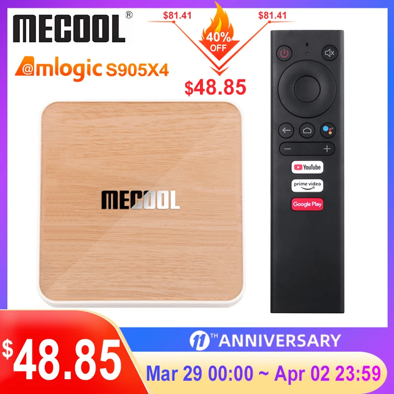 Caixa de tv Mecool Deluxe Edition Amlogic S905x4 Android 10 4g 64gb 32gb Google Certificado Suporte Wifi 6 Bt5.0 1000m Conjunto Caixa Superior Km6 - Image 2