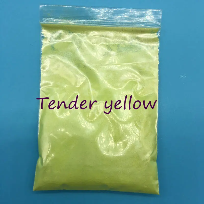 10 г Королевское золото здоровая Натуральная Минеральная пудра MICA порошок сделай сам для мыла краситель для мыла макияж мыло для век порошок мыло ручной работы - Color: Tender yellow