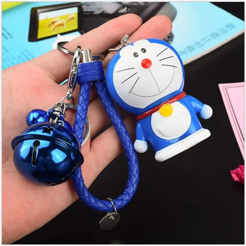 Милая мультяшная экшн-игрушка Figur doraemon кошка кукла маленькая подвеска маленький колокольчик женская сумка автомобильный брелок для ключей креативные подарки на день Святого Валентина - Цвет: 10