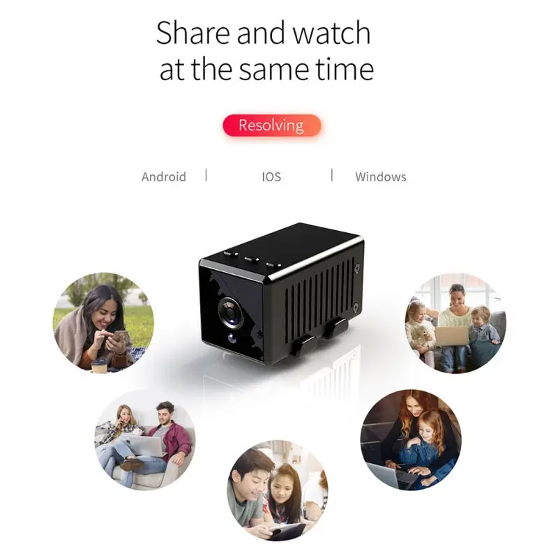 D9 Мини Wi-Fi камера 1080P ночного видения обнаружения движения видеокамера домашний монитор безопасности