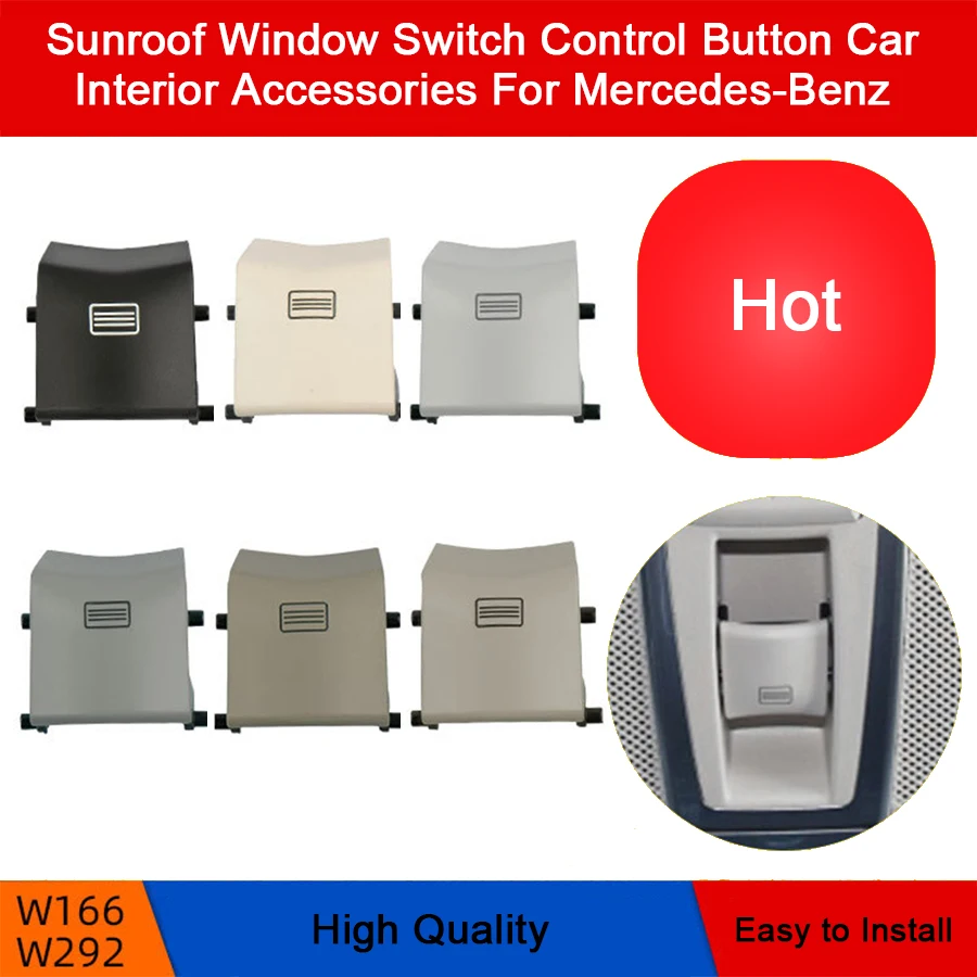 

Car Replacement Sunroof Window Switch Control Button Car Interior Accessories For Mercedes-Benz W166 W292 ML300 GL350 GLS