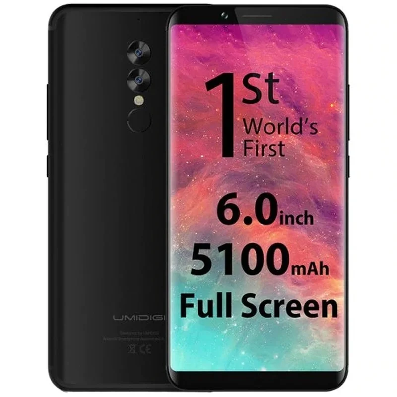 Umidigi S2 Smartphone 4Gb Ram 64Gb Rom 6.0 "Android 6.0 Helio P20 Octa Core 13.0MP 5100Mah vingerafdruk 4G Lte Mobiele Telefoon