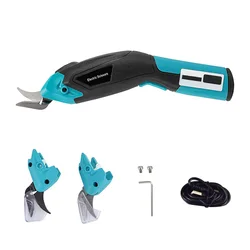Ciseaux électriques à main sans fil 3.6V, tranchants et efficaces, cisailles à tissu rechargeables USB pour l'artisanat de couture 