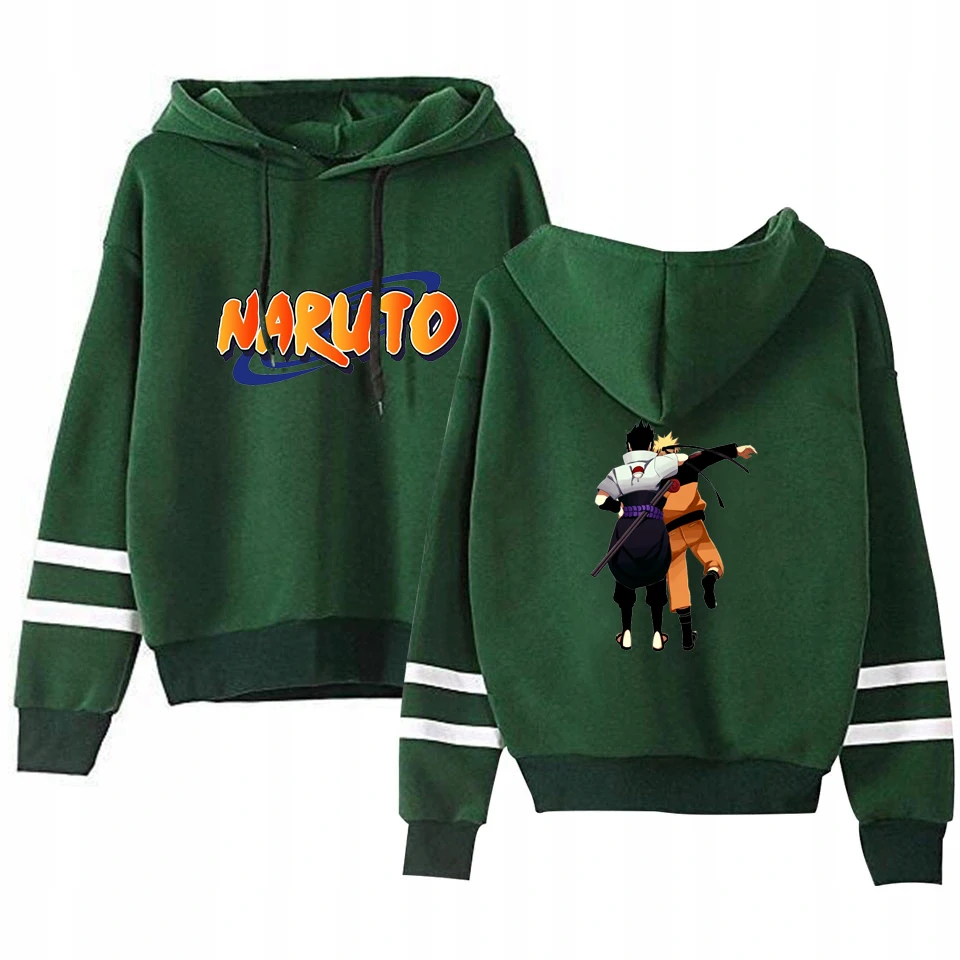 Anime Women Hoodies Casual NARUTO Print Solid Loose Drawstring Sweatshirt Long Sleeve Hooded 2020 Autumn Female Pullover Hoody