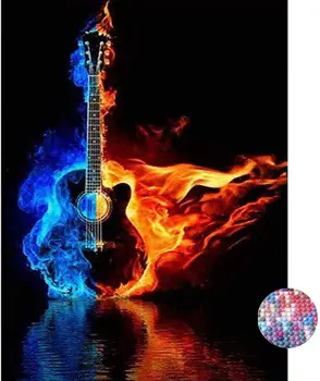 

Full Round Drill 5D DIY Diamond Painting "Musical instrument" Embroidery Cross Stitch 5D Home Decor Gift