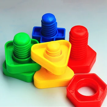

16 sets Nuts and Bolts Toys for Toddlers Preschoolers Kids Educational Building Construction Screw Matching Activities Toys