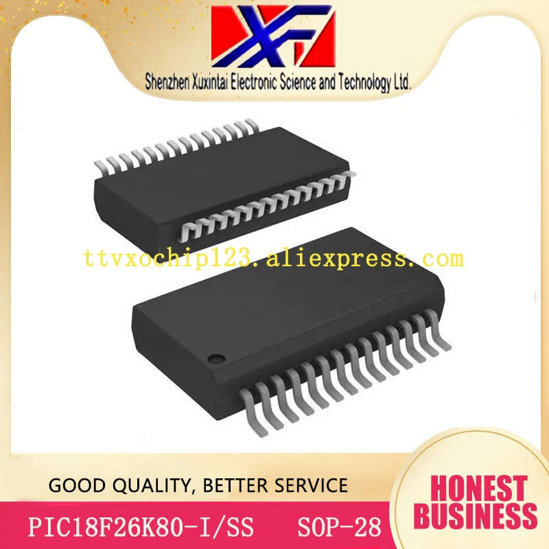10 шт./лот PIC18F26K80-I/SS PIC18F26K80-I PIC18F26K80 IC MCU 8BIT 64KB FLASH лапками углублением SOP-28 |