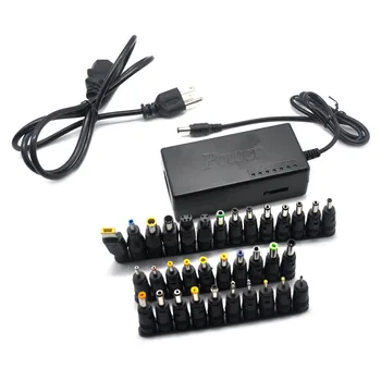 

96W Laptop Power Adapter and Tips Universal Notebook Computer Adjustable Portable Power Adapter Set, US Plug & EU Plug