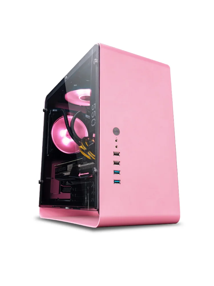 Настольный компьютер с водяным охлаждением i5 9600KF/RTX2060 розовая тема офисный