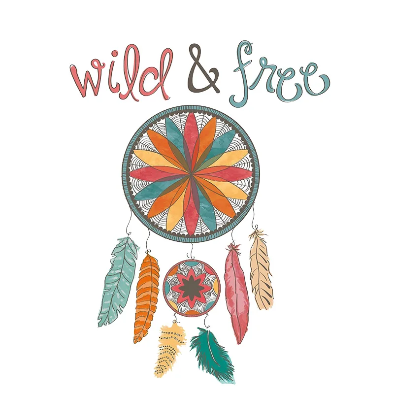 

Interesting Car Sticker WILD AND FREE DREAM CATCHER Accessories Car Styling Decal Vinyl Car Window Cover Scratches PVC 14cm*10cm