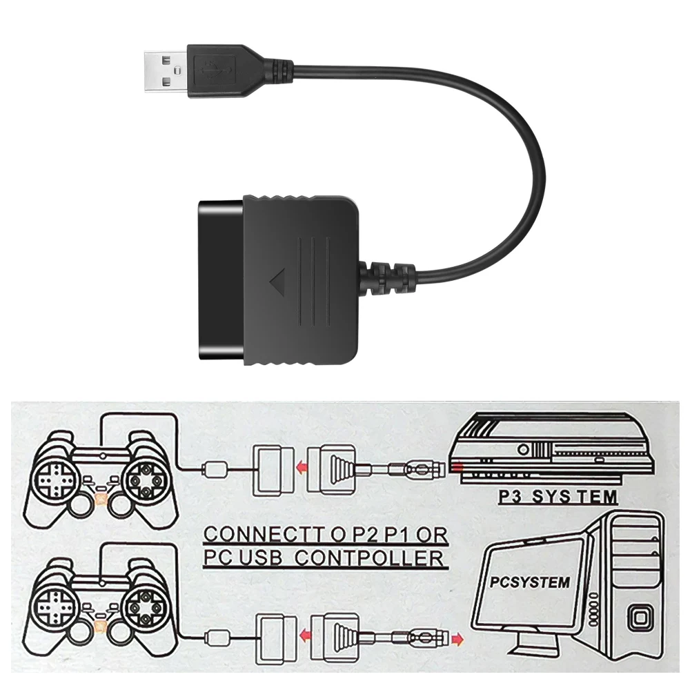 USB геймпад Kebidu игровой контроллер конвертер P2 в P3 адаптер кабель без драйвера для