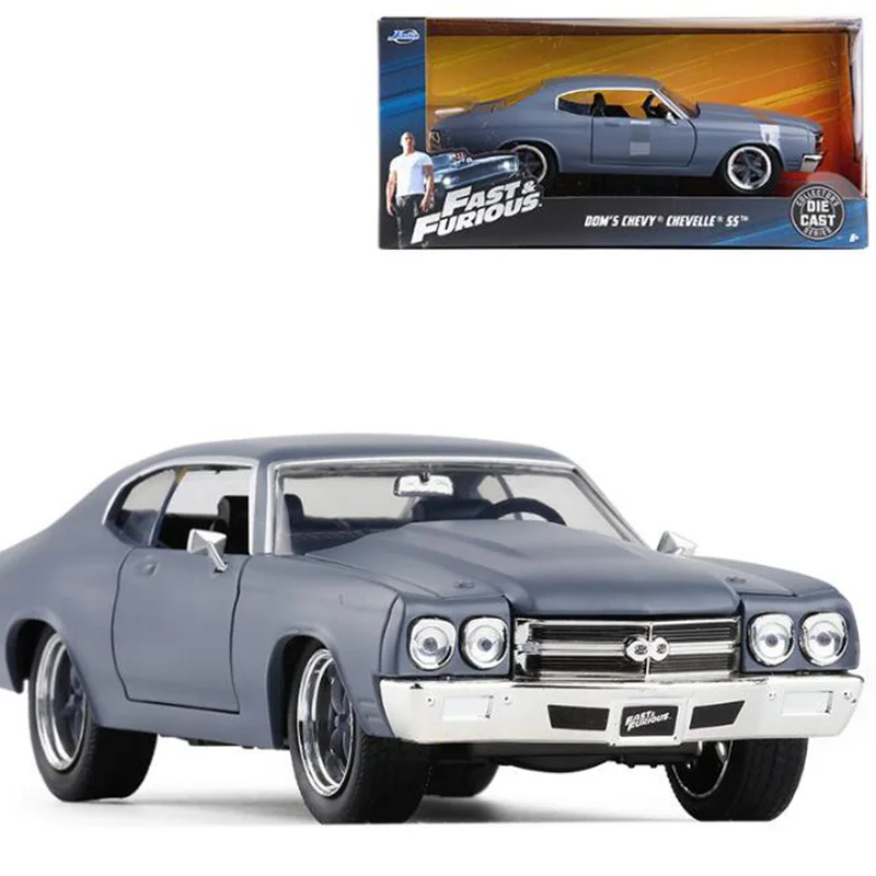 1:24 Масштаб литья под давлением сплав модель автомобиля Chevrolet DOM'S SS гоночные оттягивающие транспортные средства игрушки дорожный подарок F Дети Малыш вентиляторы коллекция