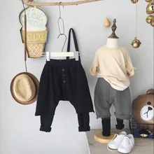 Спортивные баскетбольные брюки из двух частей; коллекция года; детская одежда; стиль; сезон осень; модные повседневные брюки для маленьких мальчиков