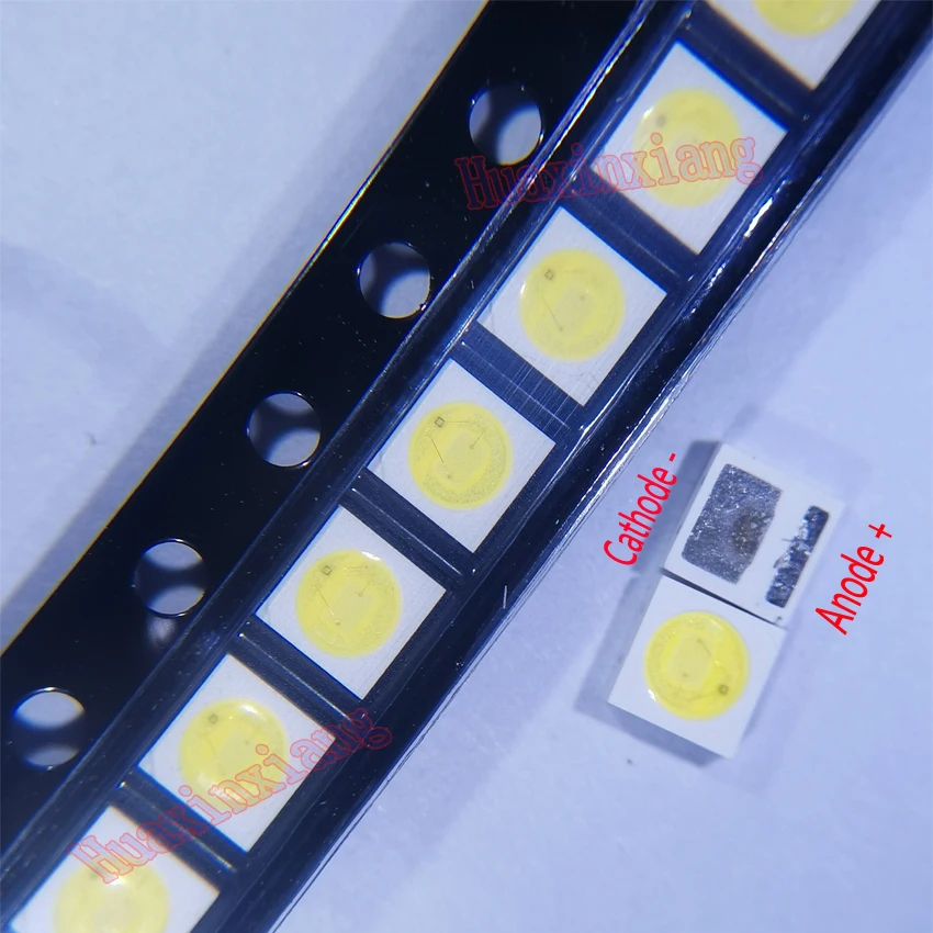 100 шт./лот Everlight 3030 SMD светодиодные бусины 3V холодный белый 70LM 250mA для ТВ подсветка