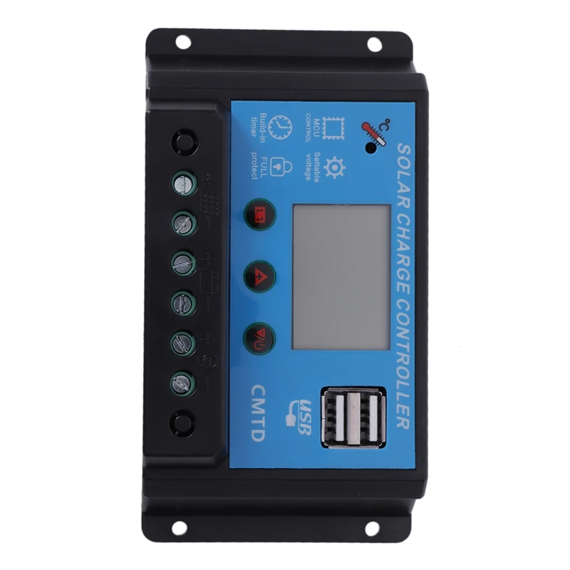 

LCD Solar Charge Controller Auto Regulator Current Display US M6I4