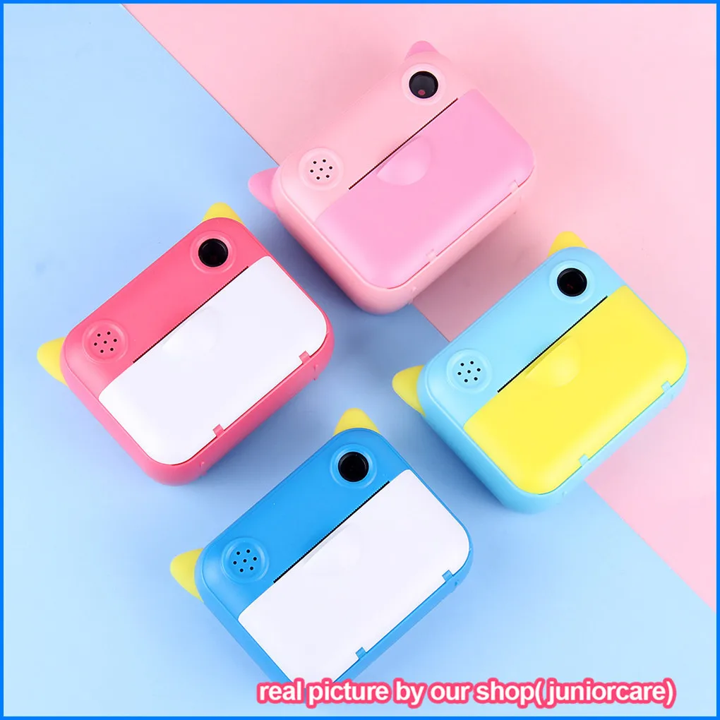 Children's Camera With Print Upgrade Selfie Kids Instant Camera Digital Zero Ink Video Camera Dual Lens 1080P HD Video Recorder best small digital camera