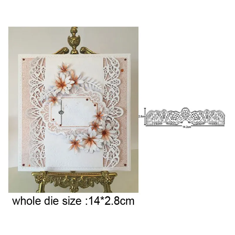 

Айлида металлический Трафаретный вырубной штамп кроя поделочная форма кружевные полосы-листья украшения Скрапбукинг крафт-бумаги нож пресс-форм лезвие удар трафареты умирает