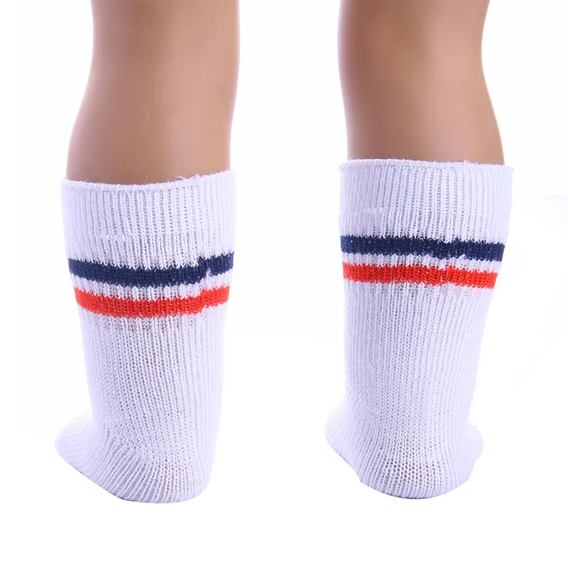 Socks 11 Colors For 18 Inch American Doll Girl Toy & 43 cm Born Baby Clothes Items Accessories & Nenuco Our Generation Gift doll accessories doll clothes accessories plush doll accessories