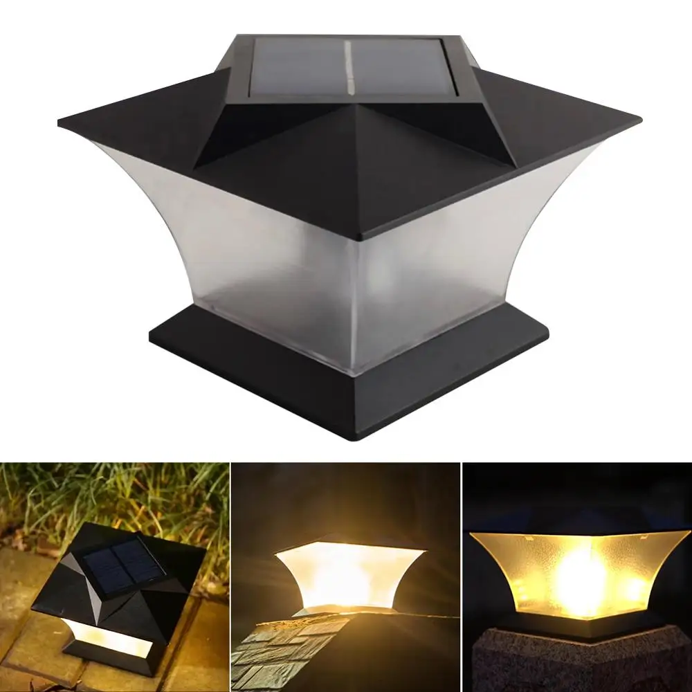 Solar Fence European Style Lamp Landscape Light Garden post cap lamp Outdoor Waterproof IP65 Path Deck Square Decor Night | Лампы и