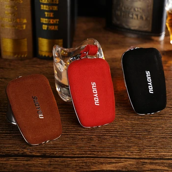 

Nice Touch Suede Leather Car key case Bag 2&3 Button For Toyota CHR Camry Prius Prado 2016 - 2018 Aygo RAV4 Corolla 2018 KEYFOB
