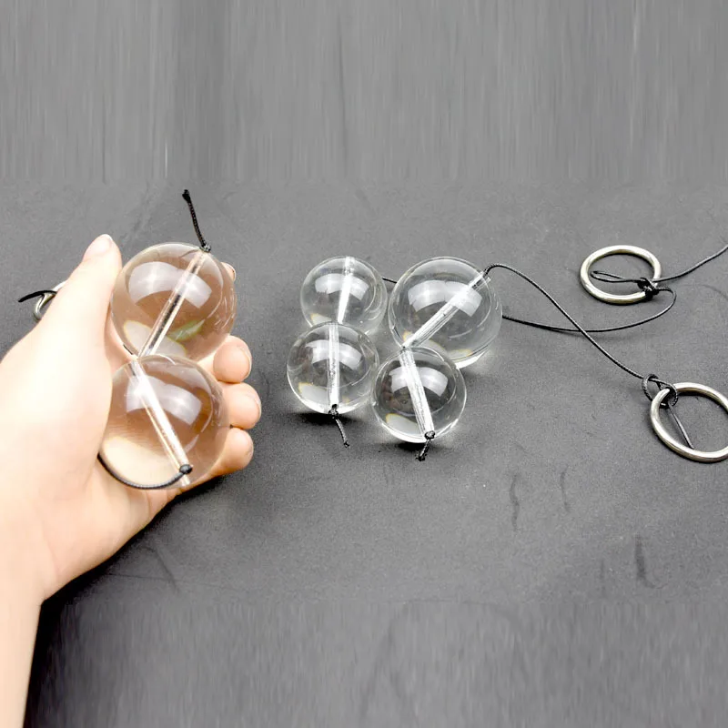 Эротические аксессуары со стеклянными анальными бусинами для пар флирта шарики