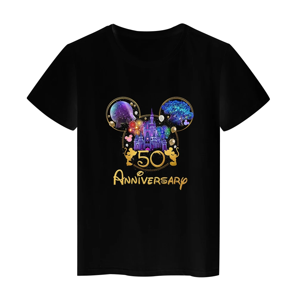 Disney Shirt Women's Clothing Summer 2022 Disneyland Paris Couples Matching Set Family Vacation T-Shirt Mickey Minnie Fashion best t shirts for men