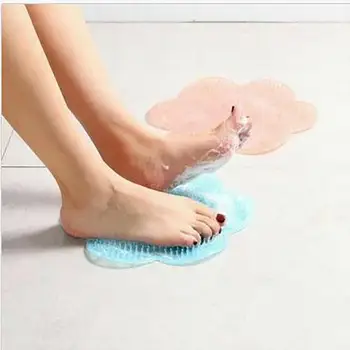 

Lazy Silicone Bath NonSlip Massage Cushion Brush Wash Feet Pad Clean Dead Skin Artifact Bathroom Products Soft massage Mat #1104
