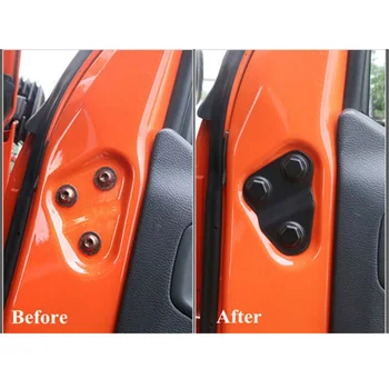 

2pcs Door screw protection cover​ For Jeep Wrangler JL Gladiator JT 2018 2019 2020 ABS Black Newest Useful