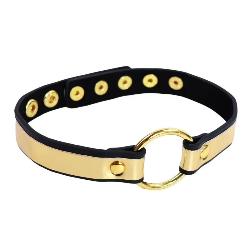 BDSM Restraint Fetish PU Leather Neck Collar Choker Bondage Sex Toys for Women Adult Games | Красота и здоровье