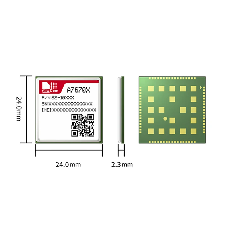 SIMCOM A7670E A7670C A7670 LTE FDD GSM GPRS EDGE CAT1 модуль B1/B2/B3/B4/B5/B7/B8/B20/B28/B66/B34/B38/B39/B40/b41| |