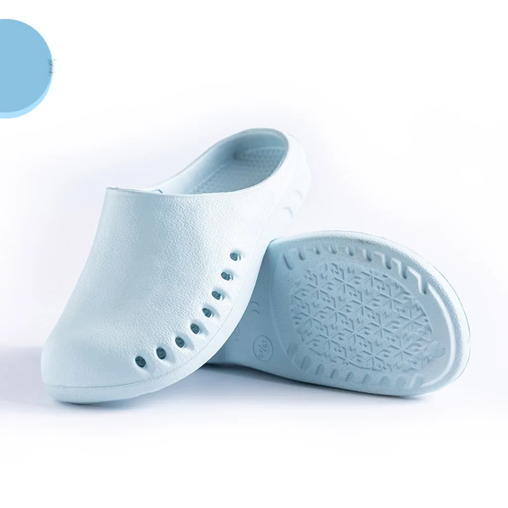 Summer Men Slippers Message Clogs Outdoor Garden Shoes Male Pool Sandals Bathroom Flip Flops Lightweight Mules Beach Slides