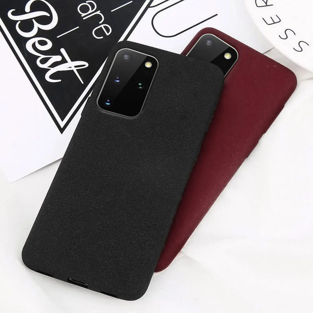 Мягкий ТПУ Матовый противоударный чехол для Samsung Galaxy S10 S10e S7 S9 S8 Note 8 9 10 S20 Ultra Plus
