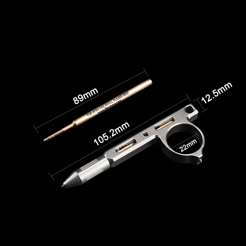  Titanium Alloy Tactical Pen Tungsten Steel Head EDC Self Defense Broken Window Portable Multi-funct