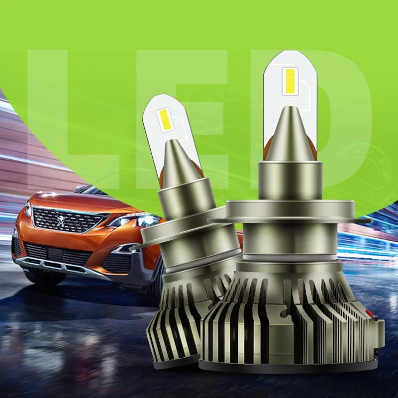 Светодиодные фары h1 h7 h4 светодиодные лампы фар автомобиля фары 12V 24V 55W 6000k 13000 мл H4 9003 HB2 H3 H8 H11 9005 HB3 9006 HB4 авто фары